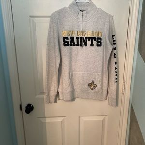Pink branded saints sweatshirt
